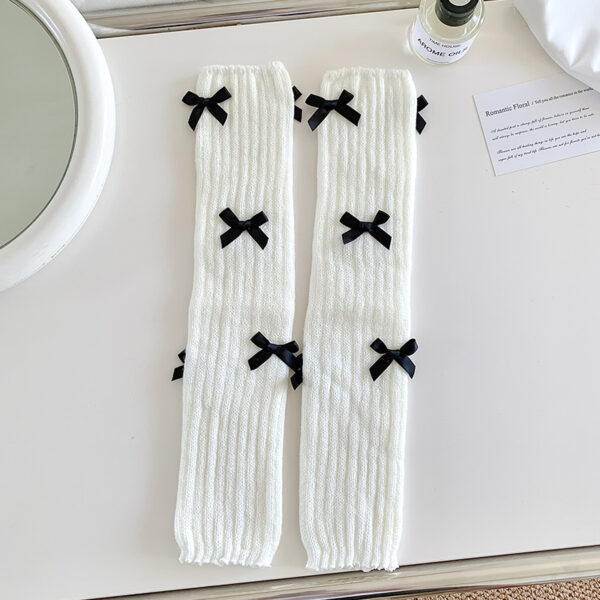 Women's Japanese Sweet Cute Bow Bunching Socks - Image 6