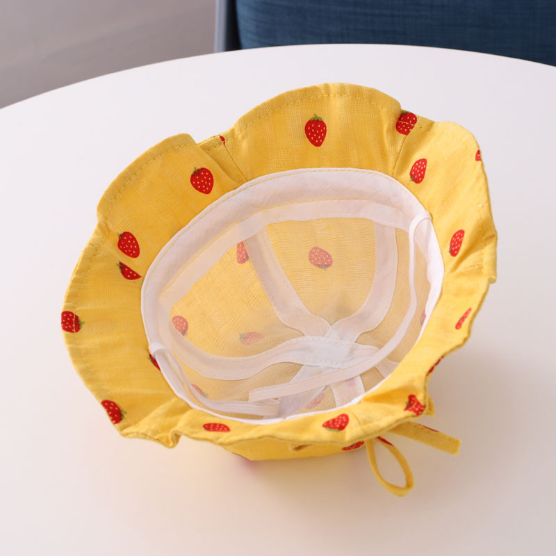 Strawberry Leaf Baby Basin Hat - Image 6