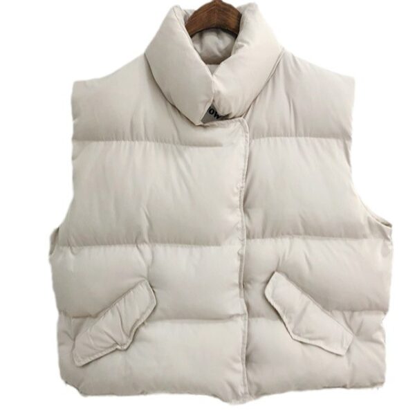 Women's Korean Style Lazy Style All-match Down Cotton Bread Coat Vest - Image 4
