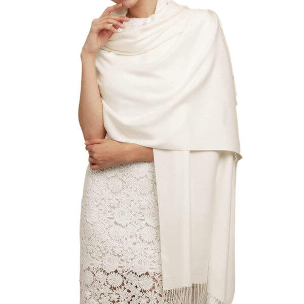 Women's Cashmere Shawl Solid Color Scarf - Image 10
