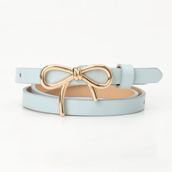 Women's Bow Belt Gold Buckle All-match - Image 10