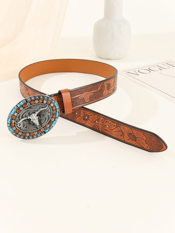Western Denim Vintage Belt Belt European And American - Image 2