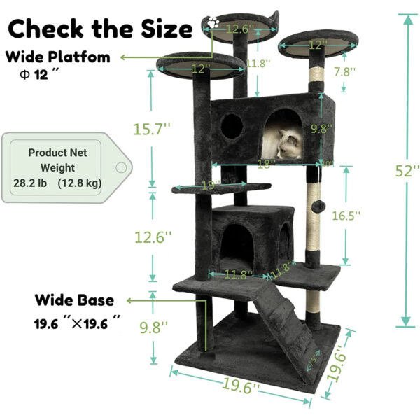 Pet SuppliesCat ToysCat Climbing Frame Scratching BoardCat TreeCat NestCat Hammock - Image 3