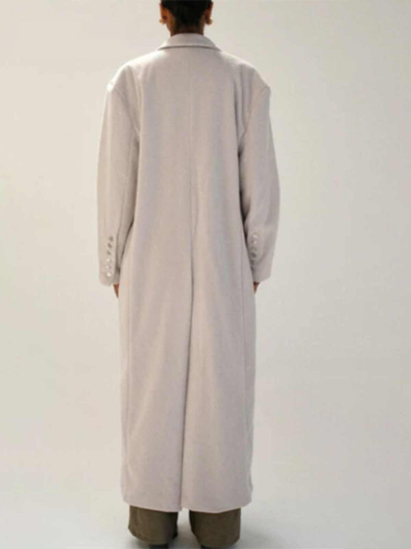 Nerazzurri Wool Padded Shoulder Coat Woolen Coat Men And Women - Image 2