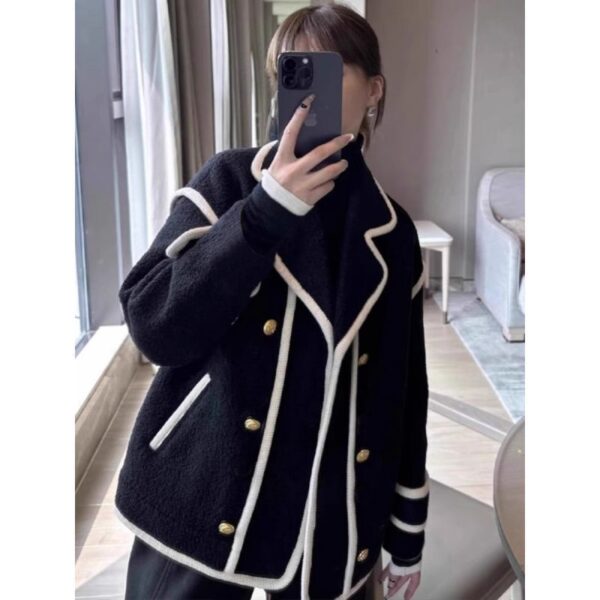 Loose Classic Style Retro Fleece Top Fashion - Image 6