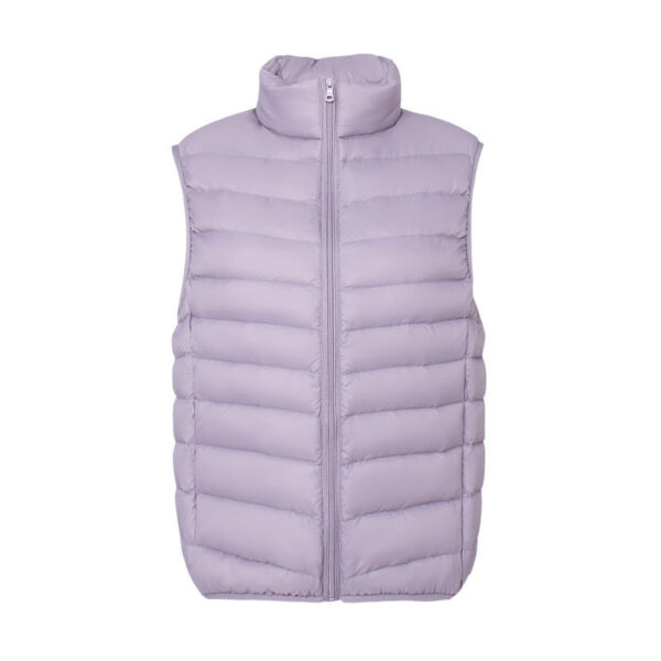 Stand Collar Outer Wear Slimming Plus Size Down Vest Vest - Image 5