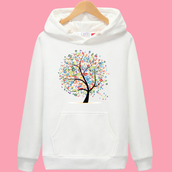 Women's Hooded Pullover Printed Fashionable Casual Loose Hoodie - Image 7