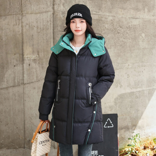 Winter Loose Down Cotton-padded Coat Women's Coat Mid-length Thickened - Image 8