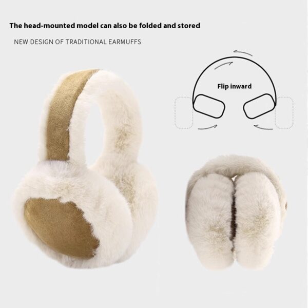 Cute Warm Plush Earmuff Scarf Gloves - Image 6