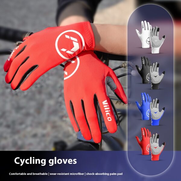 Spring And Summer Outdoor Mountain Bike Riding Gloves Thin Shock Absorption - Image 4