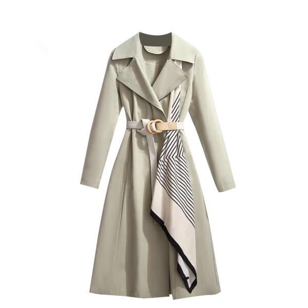Large British Style Suit Collar Windbreaker - Image 6