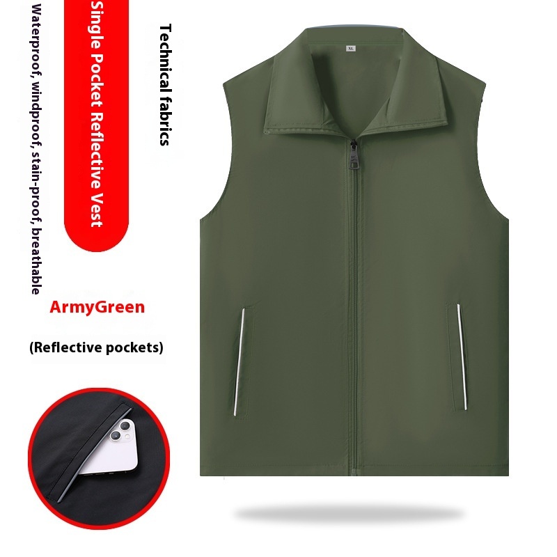 High-end Vest Outdoor Reflective Vest Overalls - Image 4