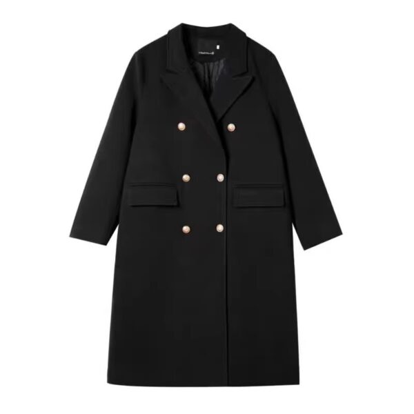 Autumn And Winter Woolen Coat - Image 5