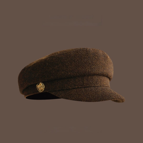 Brown Beret Women's Retro Elegant Hat - Image 6