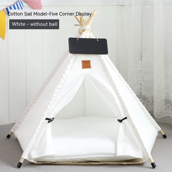 Pet Tent Cat House Removable And Washable Kennel Cat Villa Semi-enclosed Insulation Cat Nest Foldable Cat Tents - Image 9