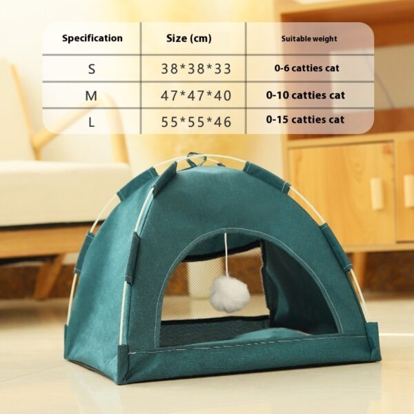 Cathouse Doghouse Breathable Tent Nest Indoor Outdoor Universal Pet Room - Image 6
