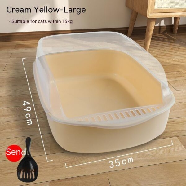 Semi-closed Anti-sand Litter Box - Image 2