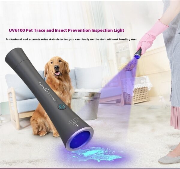 UV Flashlight Pet Urine Stain Marks Insect Epidemic Prevention Detector - Image 3
