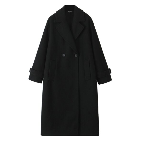 Fashion Simple Loose Soft Long-cut Coat - Image 4