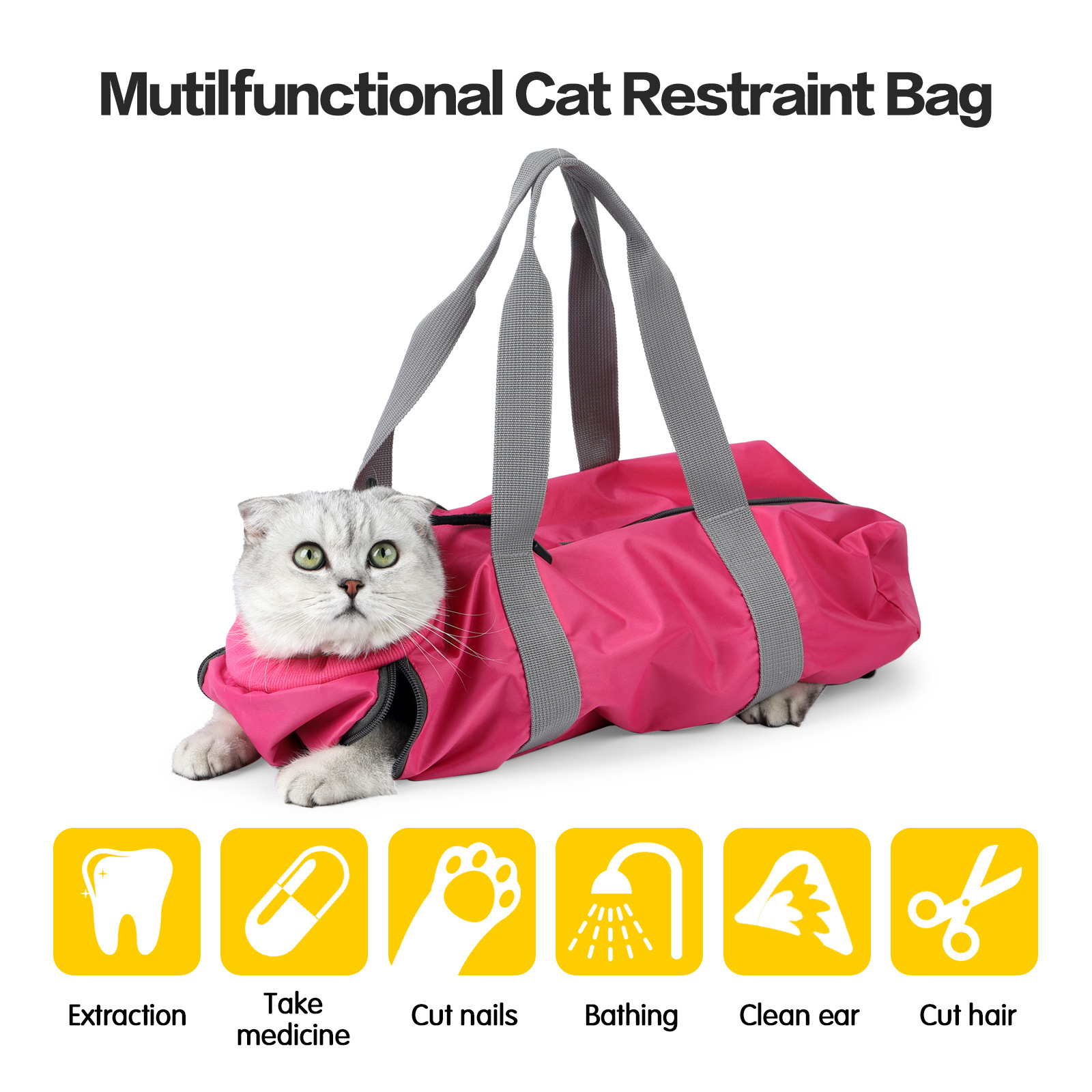 Cat Travel Bag Double Lined Anti Scratch And Bite Pet Bags - Image 4