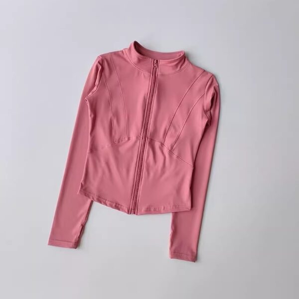 Stand Collar Jacket Thin Fitness Top Yoga Clothes Long Sleeve - Image 5