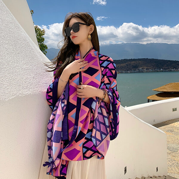 Sanya Seaside Holiday Shawl Scarf Scarf Women's Summer Travel - Image 5