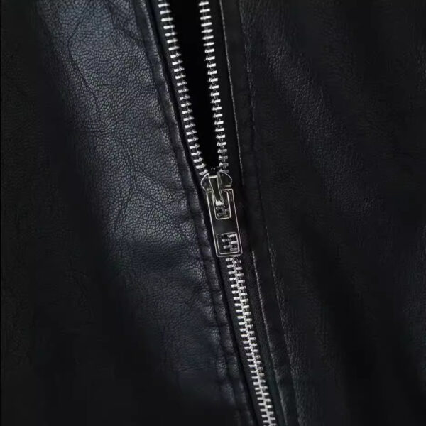 New Women's American PU Leather Coat - Image 4