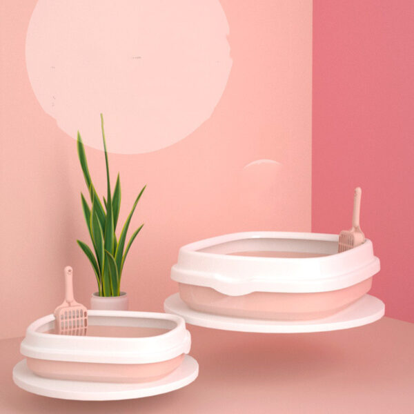 Pet Toilet Cat Litter Box with Scoop High Quality Anti-Splash Dog Plastic Toilet - Image 3