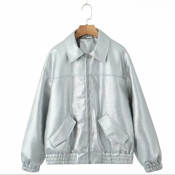 New Women's American PU Leather Coat - Image 2