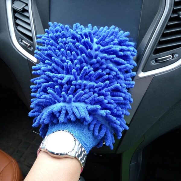 Chenille Coral Car Foaming Gloves Household Cleaning - Image 5