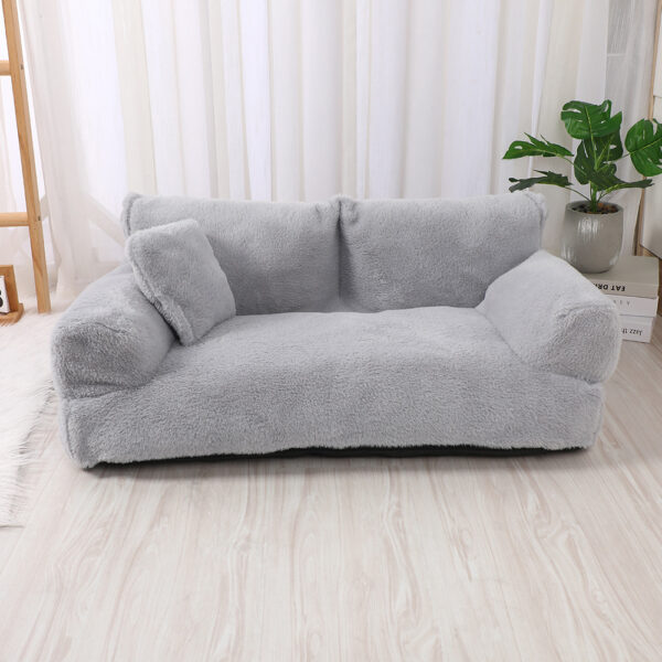 Warm Universal Rabbit Plush Pet Sofa Nest - Image 2