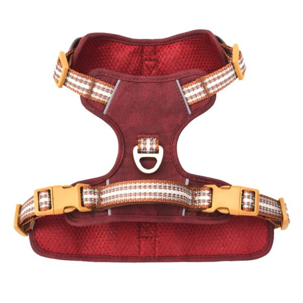 Explosion-proof Reflective Retro Leather Pet Harness - Image 4