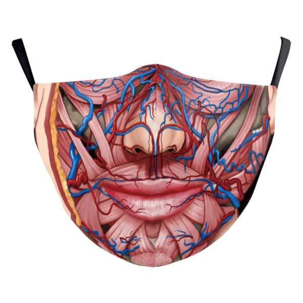Halloween Milk Silk High Density Diagonal Cloth Double Layer Dustproof Protective Mask - Image 4