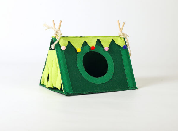 Small Pet Rabbit Nest Hamster Corner House Tent - Image 2