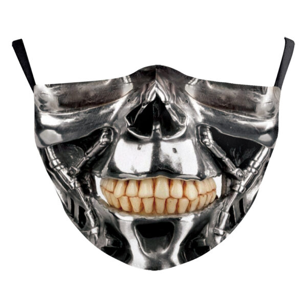 Halloween Milk Silk High Density Diagonal Cloth Double Layer Dustproof Protective Mask - Image 8