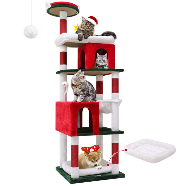 72 Inch Christmas Cat Climbing Rack - Image 3