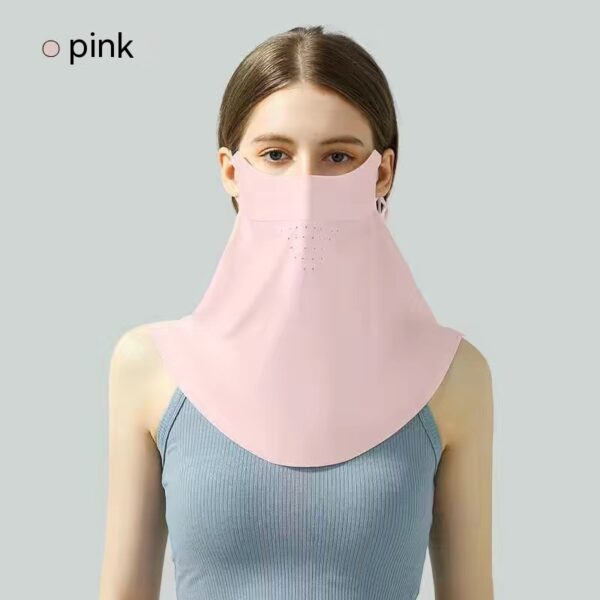 Facekini Full Face Sunscreen Mask Breathable Thin Ice Silk - Image 2