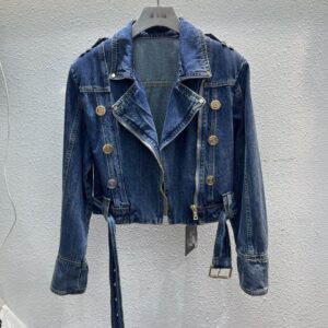 Popular Street Cool Button Denim Coat Korean Style Loose And Idle Fan Car Top