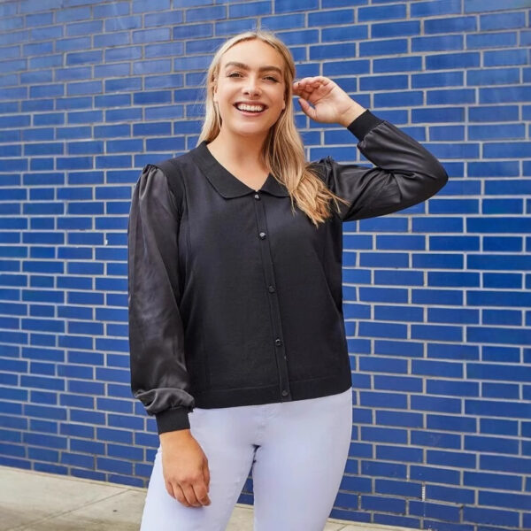 Large Women's Knitted Sweater - Image 2