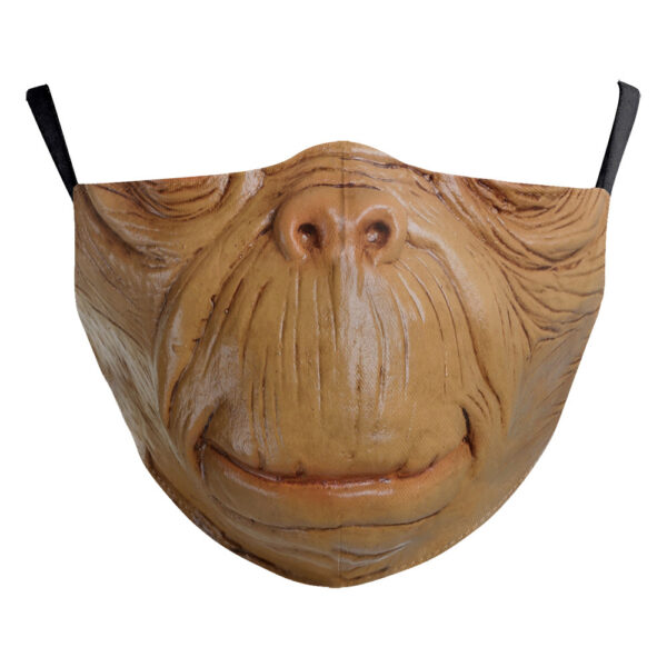 Halloween Digital Printing Funny Horror Face Double Layer Dust Mask - Image 9