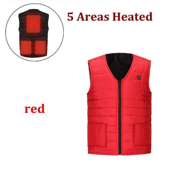 Five Suits In Winter With Smart USB Charging Heating Vest - Image 7