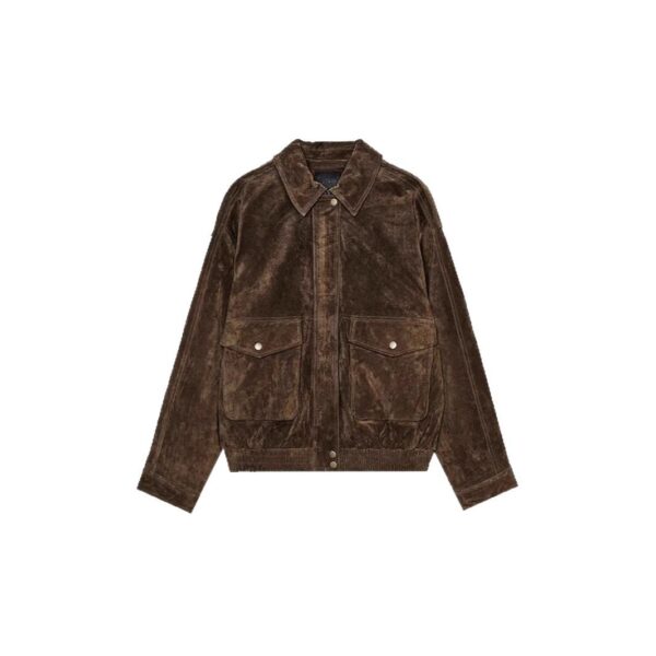 Women's Spring Clothing Personality Retro Suede Fabric Jacket Short Coat - Image 6