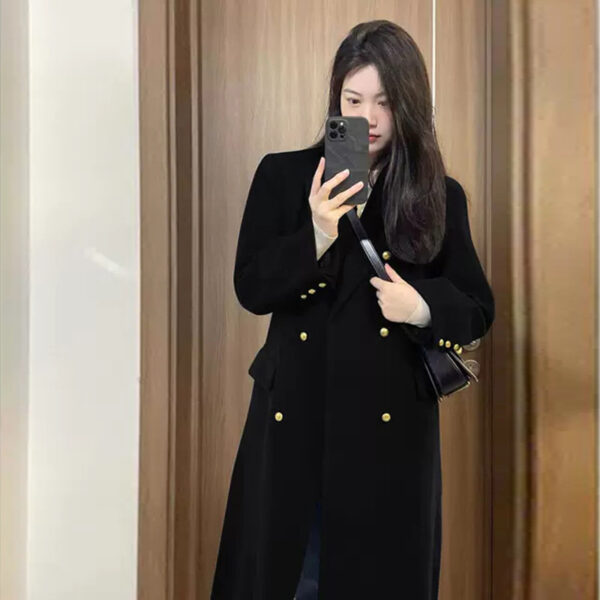 Autumn And Winter Woolen Coat - Image 4