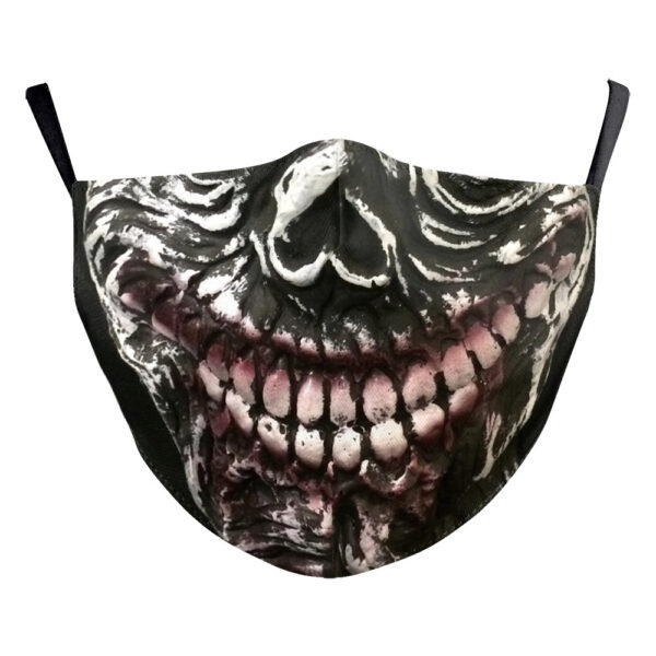 Halloween Digital Printing Funny Horror Face Double Layer Dust Mask - Image 6