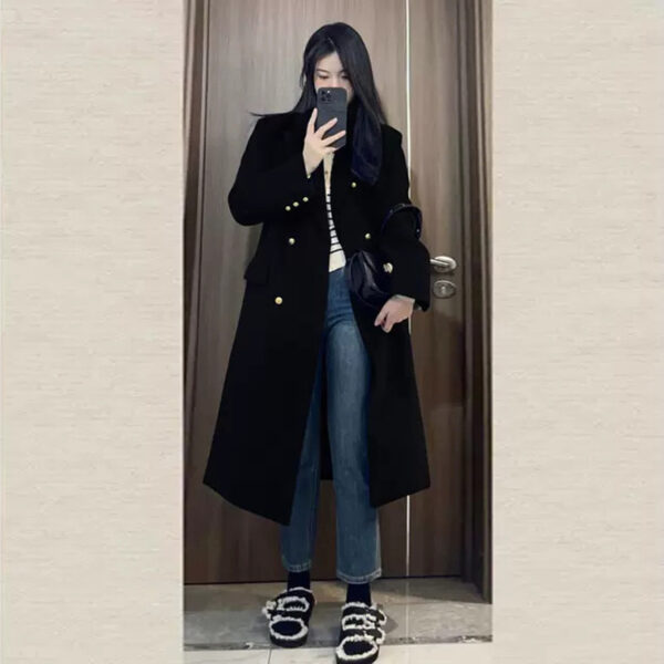 Autumn And Winter Woolen Coat - Image 3