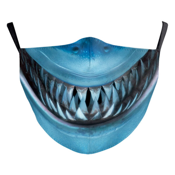 Wansheng Digital Printing Face Animal Tiger Ear Hanging Double-layer Mask - Image 7