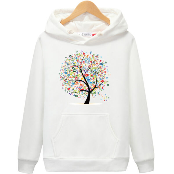 Women's Hooded Pullover Printed Fashionable Casual Loose Hoodie - Image 4