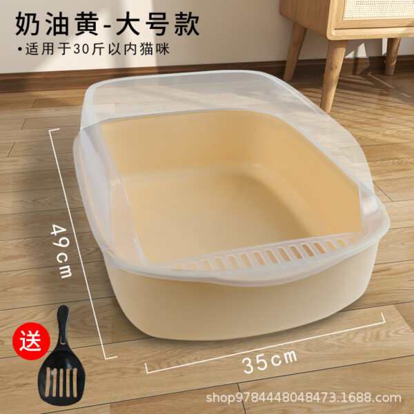 Semi-closed Anti-sand Litter Box - Image 7