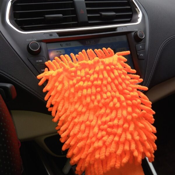 Chenille Coral Car Foaming Gloves Household Cleaning - Image 7
