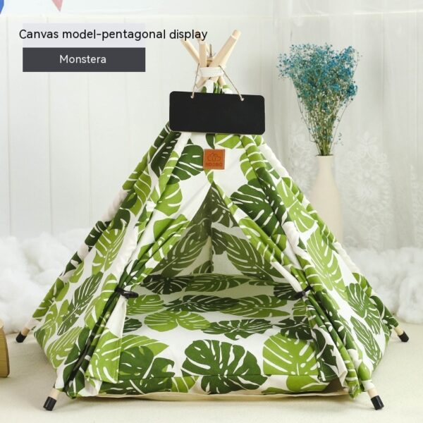 Pet Tent Cat House Removable And Washable Kennel Cat Villa Semi-enclosed Insulation Cat Nest Foldable Cat Tents - Image 7